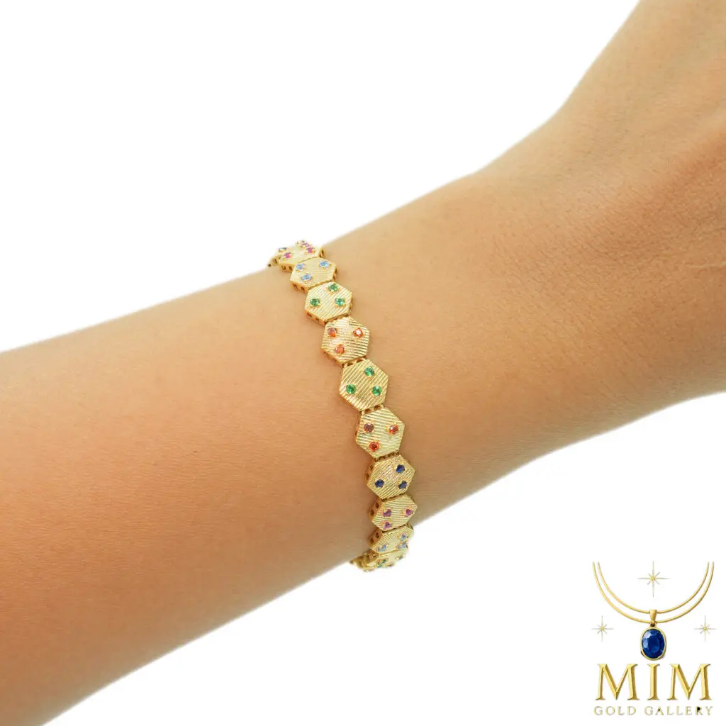 multi-color-gemstone-bracelet